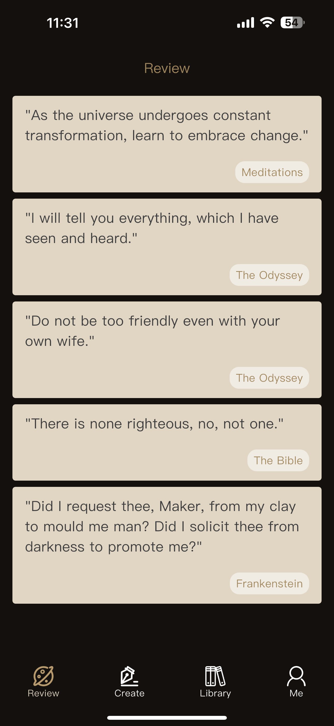 Quote Review Page